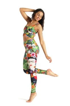 Kahlo Printed Yoga Leggings -YOGA DEMOCRACY Sales 1101 FRIDA FULL 4
