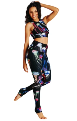 Electric Flow Printed Yoga Leggings 10 Electric Flow Printed Yoga Leggings -YOGA DEMOCRACY Sales 1101 EFlow fullbody T removebg