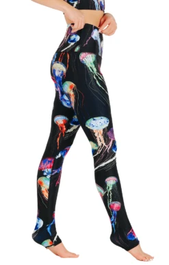 Electric Flow Printed Yoga Leggings 9 Electric Flow Printed Yoga Leggings -YOGA DEMOCRACY Sales 1101 EFlow right removebg