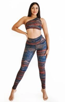 Pedra Printed Yoga Leggings 6 Pedra Printed Yoga Leggings -YOGA DEMOCRACY Sales 1101 Mountain fullbody