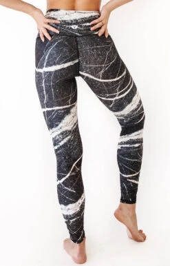 River Rock Printed Yoga Leggings 7 River Rock Printed Yoga Leggings -YOGA DEMOCRACY Sales 1101 stone back