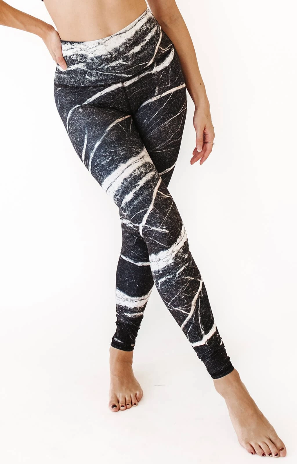 River Rock Printed Yoga Leggings 2 River Rock Printed Yoga Leggings - Image 2