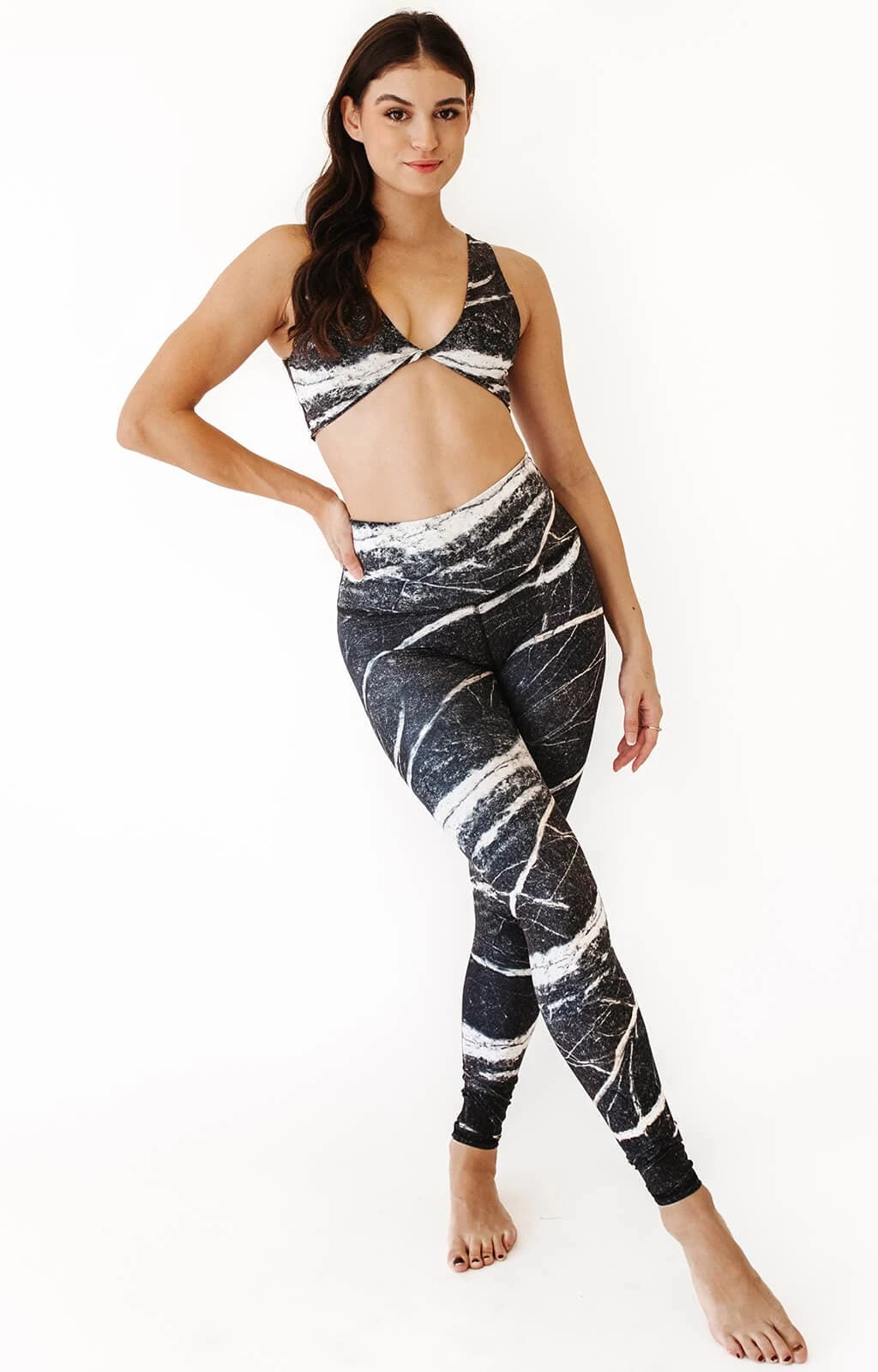 River Rock Printed Yoga Leggings 3 River Rock Printed Yoga Leggings - Image 3