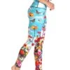 Flower Bomb Printed Yoga Leggings -YOGA DEMOCRACY Sales 1103 FLOWER BOMB 3