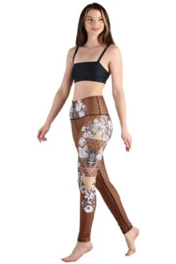 Beeloved Printed Yoga Legging -YOGA DEMOCRACY Sales 1103116 bee 2