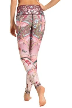 Pretty In Pink Printed Yoga Leggings -YOGA DEMOCRACY Sales 110377 pretty 1