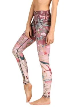 Pretty In Pink Printed Yoga Leggings -YOGA DEMOCRACY Sales 110377 pretty 2