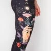 Celestial Timing Printed Yoga Leggings -YOGA DEMOCRACY Sales 1103 CelestialTiming Closeup