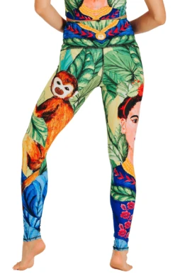 Frida Printed Yoga Leggings -YOGA DEMOCRACY Sales 1103 FRIDA BACK
