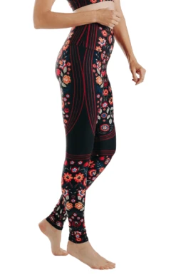 Folklore Printed Yoga Leggings -YOGA DEMOCRACY Sales 1103 Folklore right removebg