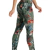 Green Thumb Printed Yoga Leggings