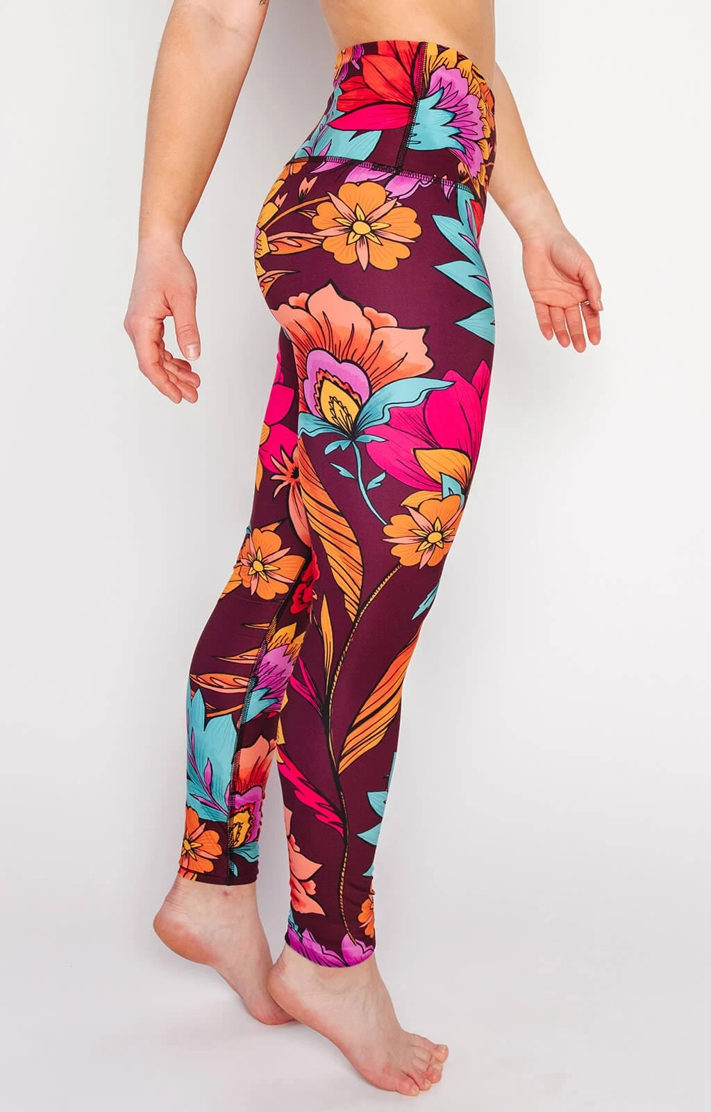 Indie Flow Printed Yoga Leggings 2 Indie Flow Printed Yoga Leggings - Image 2