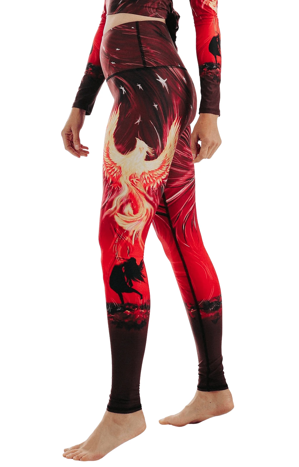 Phoenix Rising Printed Yoga Leggings 3 Phoenix Rising Printed Yoga Leggings - Image 3