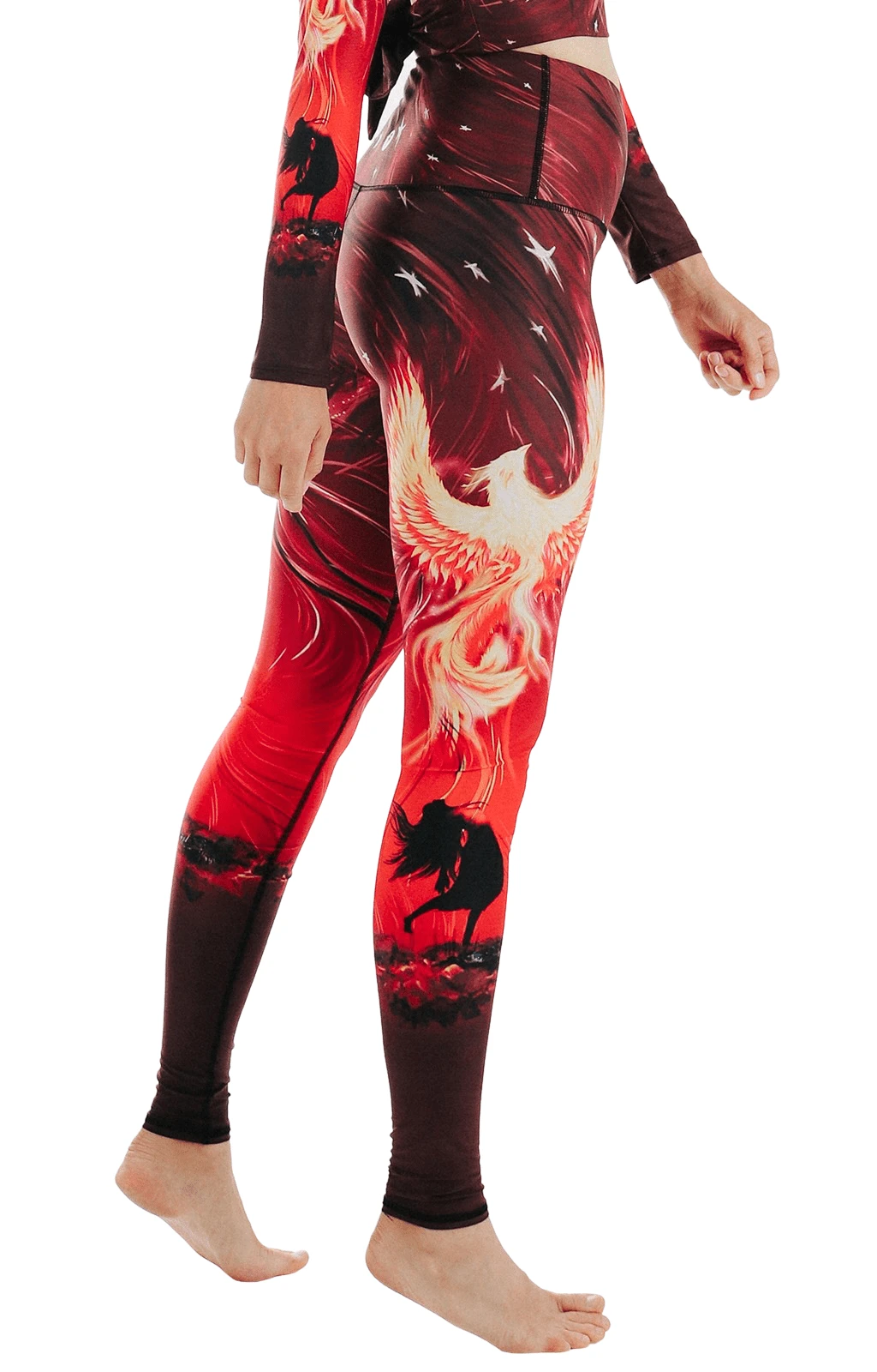 Phoenix Rising Printed Yoga Leggings 1 Phoenix Rising Printed Yoga Leggings