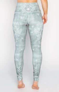 Pure Sage Printed Yoga Leggings -YOGA DEMOCRACY Sales 1103 PureSage Back
