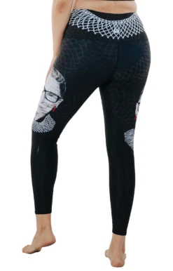 Notorious RBG Printed Yoga Leggings -YOGA DEMOCRACY Sales 1103 RBG back removebg