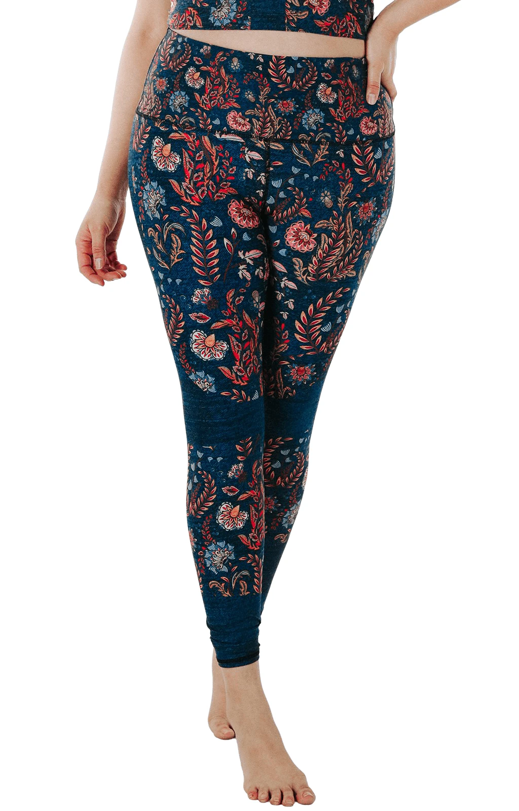 Festival Denim Printed Yoga Leggings 7 Festival Denim Printed Yoga Leggings - Image 7
