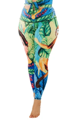 Frida Printed Yoga Leggings -YOGA DEMOCRACY Sales 1103 frida front removebg