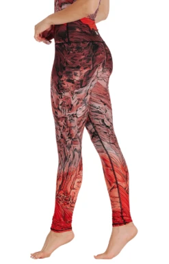 Red Rocks Printed Yoga Leggings -YOGA DEMOCRACY Sales 1103 redrocks left removebg