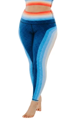 Retro Rainbow Printed Yoga Leggings -YOGA DEMOCRACY Sales 1103 retro front removebg