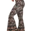 Espresso Yourself Printed Bell Bottoms -YOGA DEMOCRACY Sales 1114133 Espresso Yourself Side4