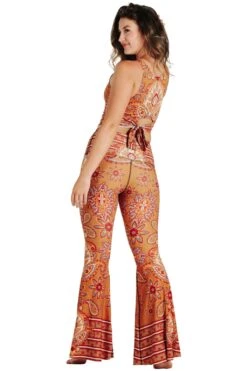 Rad Paisley Printed Bell Bottoms -YOGA DEMOCRACY Sales 1114135 Rad Paisley Bell Bottoms Back1