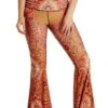 Rad Paisley Printed Bell Bottoms 12 Rad Paisley Printed Bell Bottoms -YOGA DEMOCRACY Sales 1114135 Rad Paisley Bell Bottoms Front2