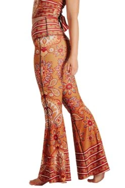 Rad Paisley Printed Bell Bottoms -YOGA DEMOCRACY Sales 1114135 Rad Paisley Bell Bottoms Side4
