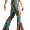 Green Thumb Printed Bell Bottoms -YOGA DEMOCRACY Sales 111476 Green Thumb Side 2