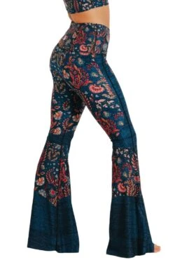 Festival Denim Printed Bell Bottoms 13 Festival Denim Printed Bell Bottoms -YOGA DEMOCRACY Sales 111478 Festival demin side2