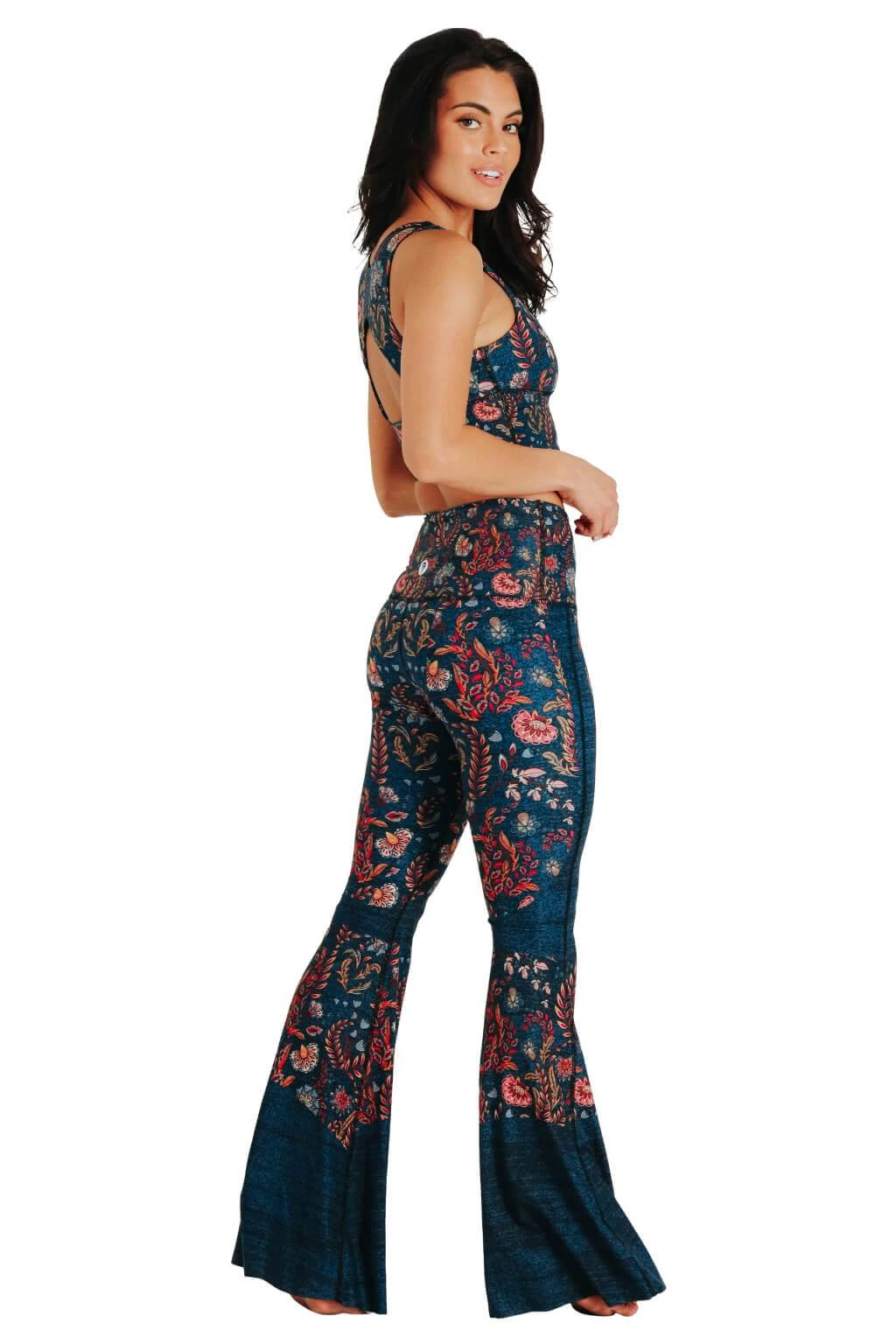 Festival Denim Printed Bell Bottoms 2 Festival Denim Printed Bell Bottoms - Image 2