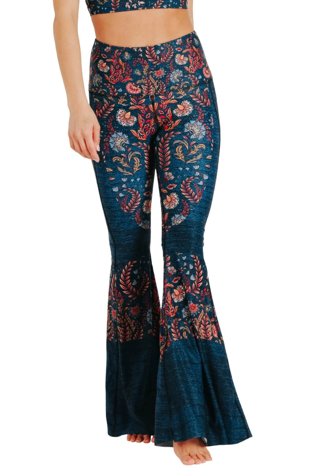 Festival Denim Printed Bell Bottoms 3 Festival Denim Printed Bell Bottoms - Image 3
