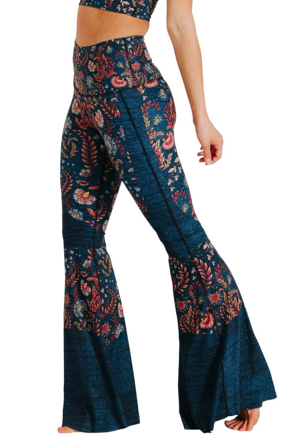 Festival Denim Printed Bell Bottoms 4 Festival Denim Printed Bell Bottoms - Image 4