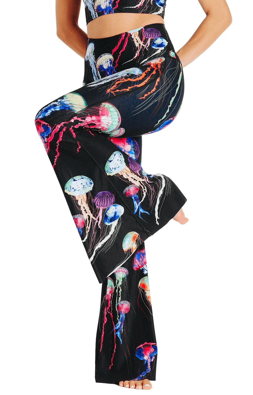 Electric Flow Printed Bell Bottoms 4 Electric Flow Printed Bell Bottoms - Image 4
