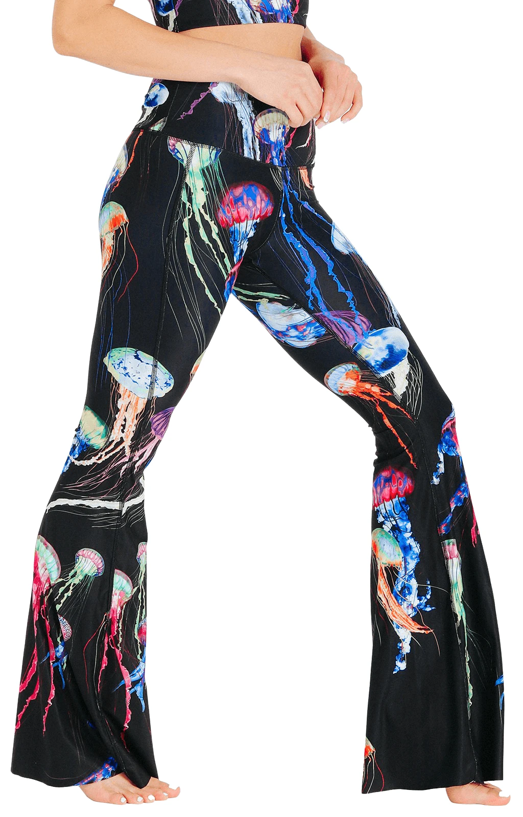 Electric Flow Printed Bell Bottoms 3 Electric Flow Printed Bell Bottoms - Image 3