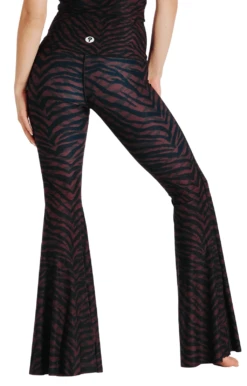 Fierce Feline Printed Bell Bottoms -YOGA DEMOCRACY Sales 1114 FierceFeline back removebg