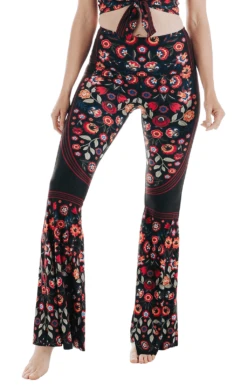 Folklore Printed Bell Bottoms 8 Folklore Printed Bell Bottoms -YOGA DEMOCRACY Sales 1114 Folklore front removebg
