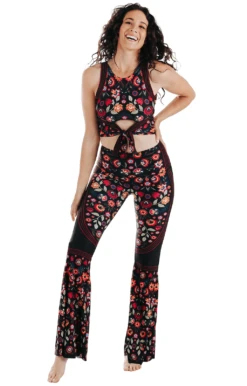 Folklore Printed Bell Bottoms 9 Folklore Printed Bell Bottoms -YOGA DEMOCRACY Sales 1114 Folklore fullbody removebg