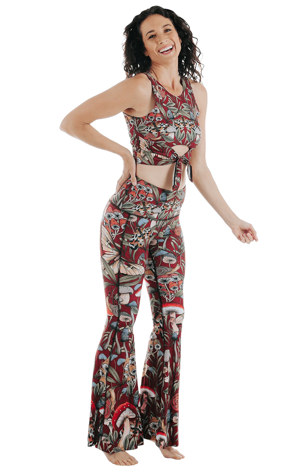 Fun Gal Printed Bell Bottoms 3 Fun Gal Printed Bell Bottoms - Image 3