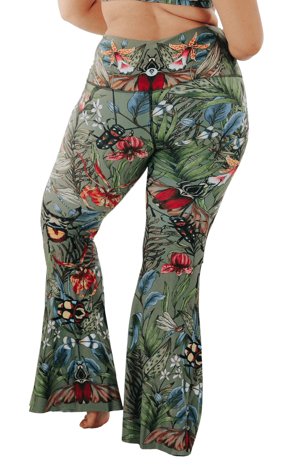 Green Thumb Printed Bell Bottoms 8 Green Thumb Printed Bell Bottoms - Image 8
