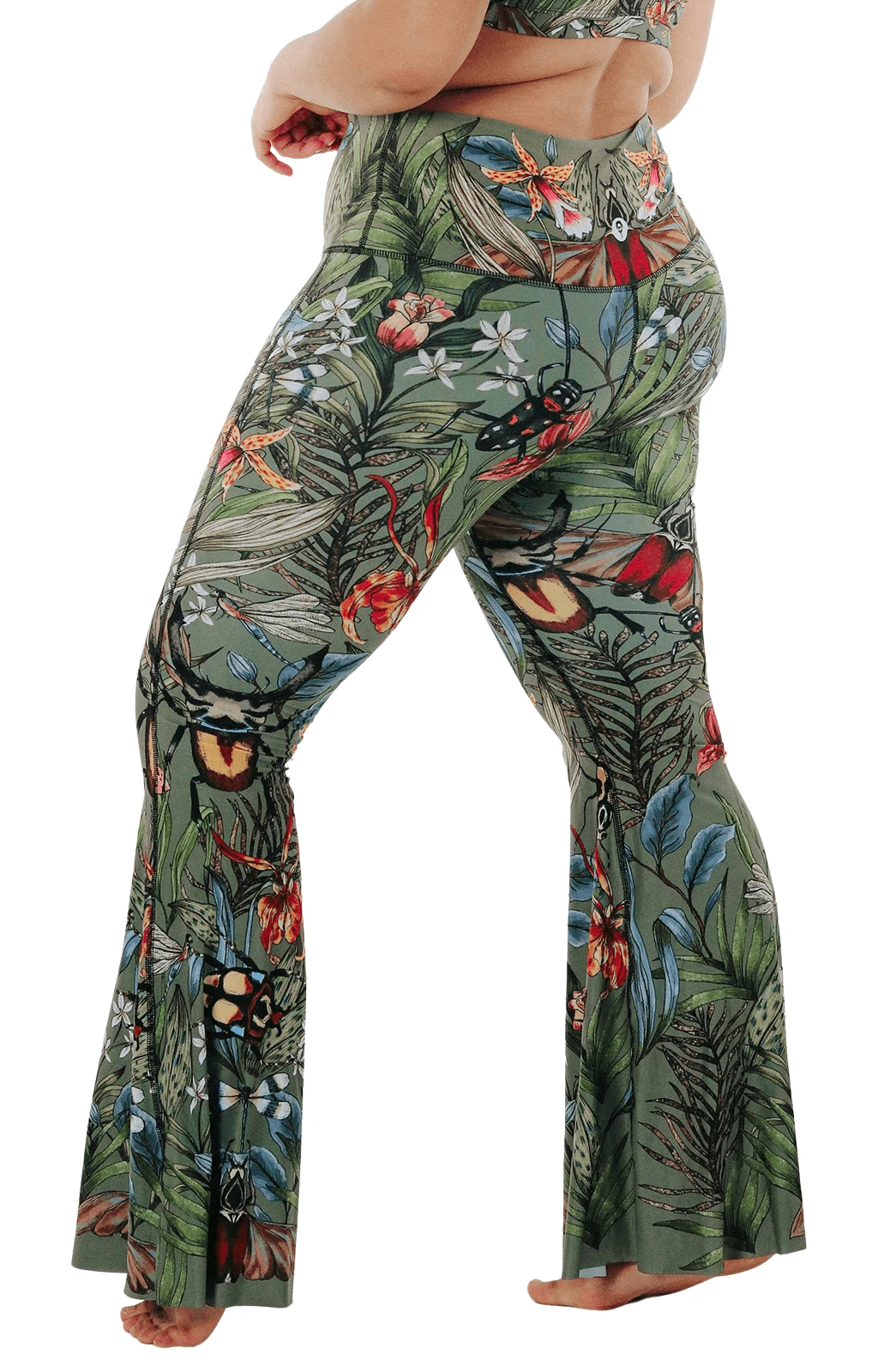 Green Thumb Printed Bell Bottoms 6 Green Thumb Printed Bell Bottoms - Image 6
