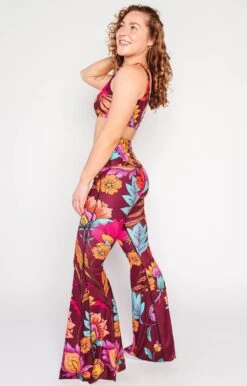 Indie Flow Printed Bell Bottoms -YOGA DEMOCRACY Sales 1114 IndieFlow FullBody