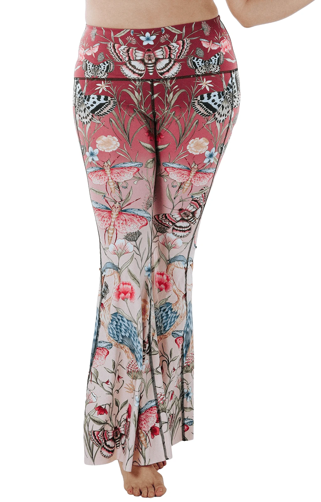 Pretty In Pink Printed Bell Bottoms 5 Pretty In Pink Printed Bell Bottoms - Image 5