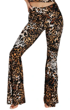 Wildcat Printed Bell Bottoms -YOGA DEMOCRACY Sales 1114 Wildcat front removebg