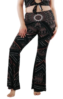 Humble Warrior Printed Bell Bottoms 10 Humble Warrior Printed Bell Bottoms -YOGA DEMOCRACY Sales 1114 humble front removebg