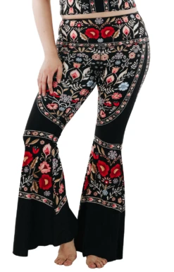 Rustica Printed Bell Bottoms -YOGA DEMOCRACY Sales 1114 rustica front removebg