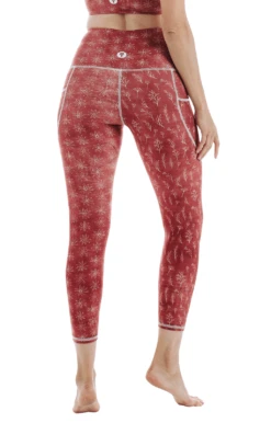 7/8 Boundless Legging With Pockets In Terracotta Time -YOGA DEMOCRACY Sales 1115 terracotta back removebg sw