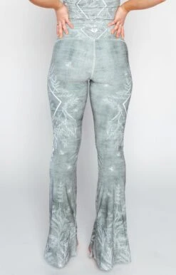 Split Flare Pant In Pure Sage -YOGA DEMOCRACY Sales 1116 PureSage Back