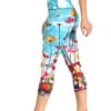 Flower Bomb Printed Yoga Crops 8 Flower Bomb Printed Yoga Crops -YOGA DEMOCRACY Sales 1201 FLOWER BOMB 2