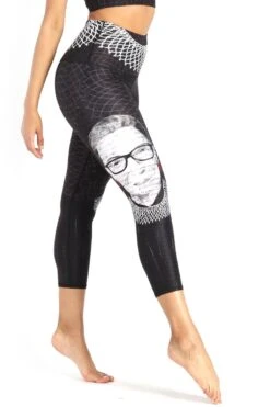 Notorious RBG Printed Yoga Crops